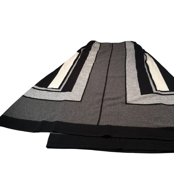 Vertigo Claudia Cape Knit Sweater Dress Womens Pullover Lambswool Mini Stripe - Picture 12 of 16